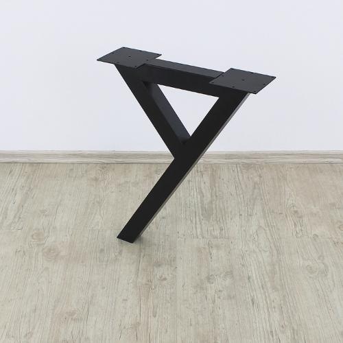 Sloped Y shape steel table leg