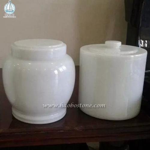 Colored Glaze Cremation Urn For Monument Accessories