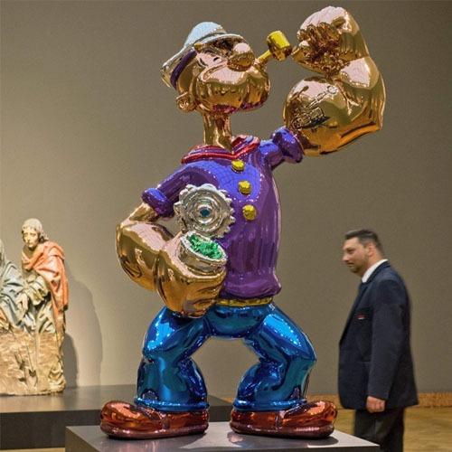 Decoration Fiberglass Jeff Koons Popeye sculpture