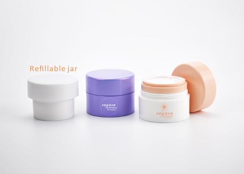 Refillable thick wall pp cosmetic jars