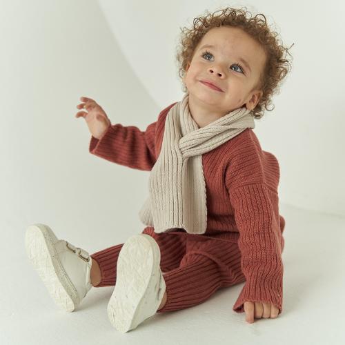 Merino Ribbed Sweater Terracotta