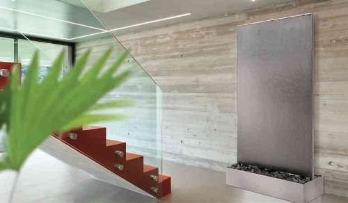Stainless steel water wall