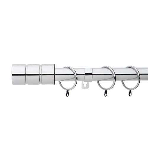 Plain Barrel Metal Extendable Curtain Pole