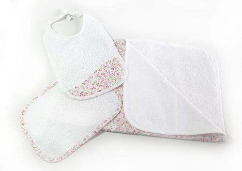 Baby Bath towel, wipe and bib set
