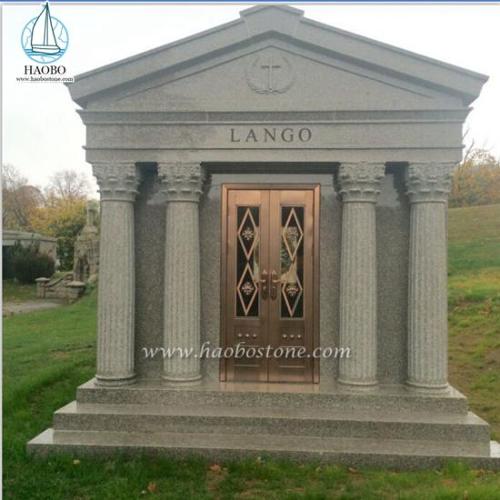 Manufacturer Customized 6 Crypts Granite Mausoleum Design For U.S.A.