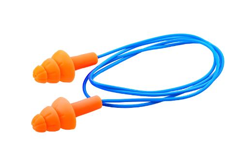 EPR02 Orange Corded TPR Earplug