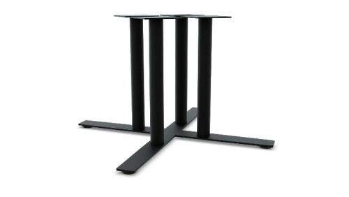 X shape steel table base with 4 columns