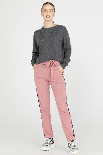 Belted sweatpants - rose