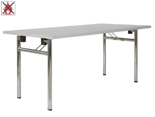 Folding table King Plus (rolling) with table top flame retar