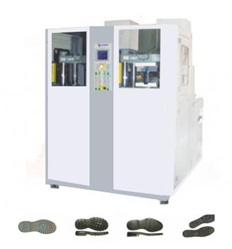 2 STATIONS 1 COLOR  SHOE SOLES INJECTION MACHINE