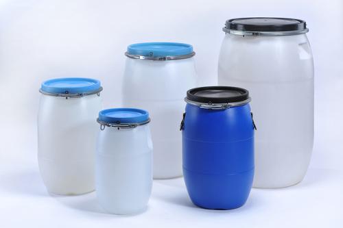 Plastic drums, cans, canisters, hobock, barrels