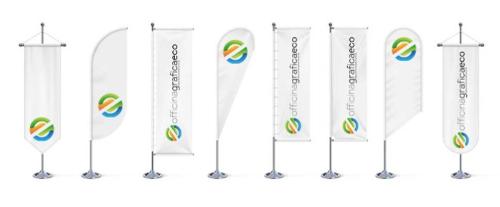 Rectangular-teardrop advertising flags Custom company sailsi