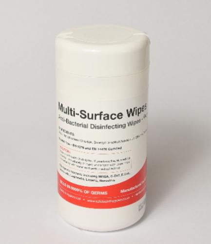 Multi-Surface Antibacterial Wipes 200 Sheet Tub