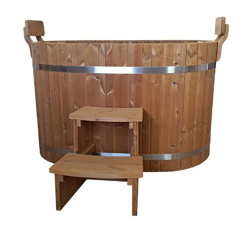Wooden oval - ofuro hot tub