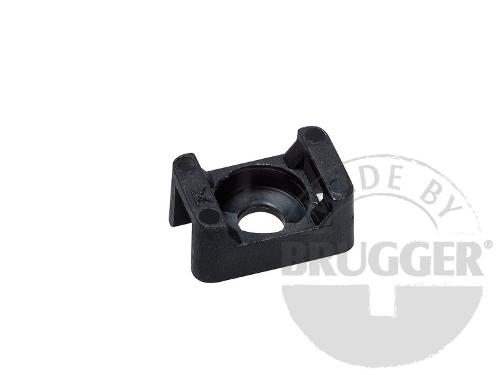 Cable holder, plastic, for magnetic systems, black