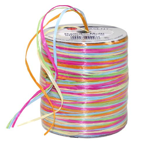 RAFFIA-Multicolour - bast ribbon