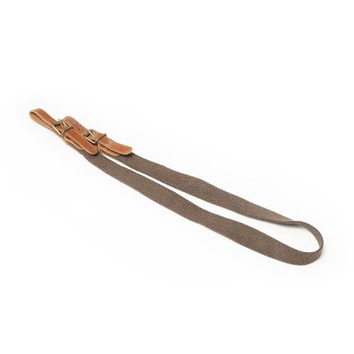 Simple gun belt in natural Italian leather, vegetable tanned - 32225-10