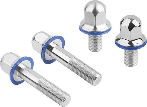Hex head bolts stainless steel with seal washer in hygienic