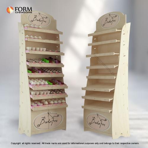 Wooden promotional stand