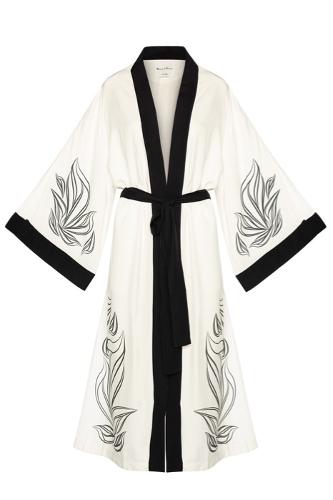 White Linen Kimono