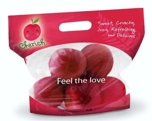 Recyclable apple packaging bags