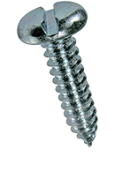 Slotted pan head tapping screws