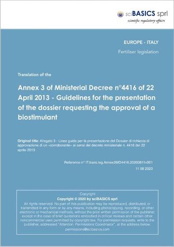 Guidelines For The Presentation Of The Dossier Requesting The Approval 