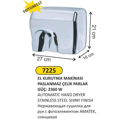 7225 2360W STAINLESS STEEL HAND DRYER