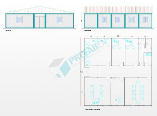 Modular Office Container-144 M² 