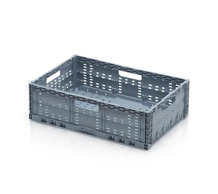 Folding container perforated