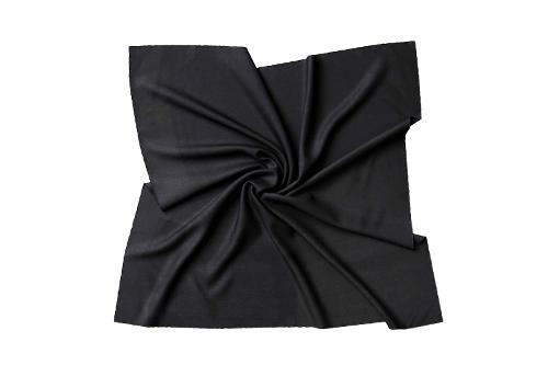 100% twill silk satin bandana scarf for women, black