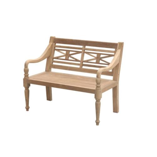 wooden garden bench teak 100x53x40 cm