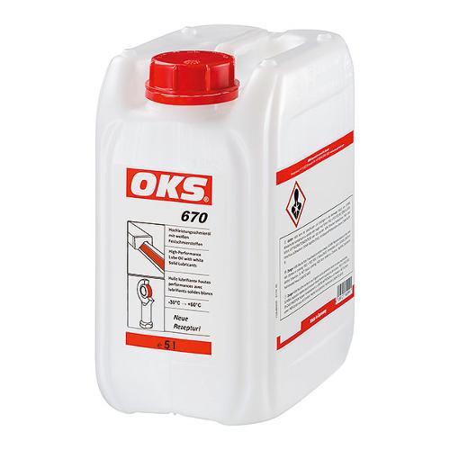 OKS 670 – High-Performance Lube Oil with white Solid Lubricants