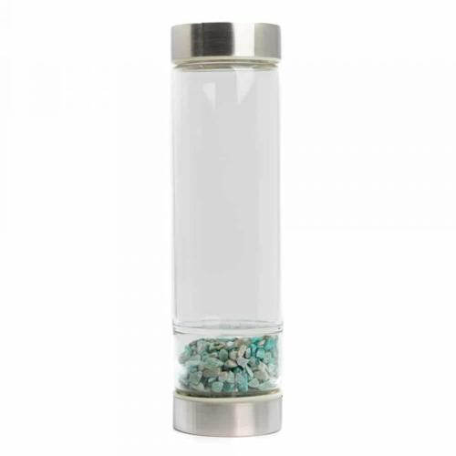 Spiru Gemstone Water Bottle Amazonite – 400 ml