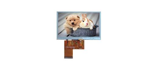 4.3" TFT Display with Resistive Touch Screen 480*272 RGB