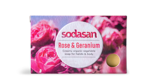 Sodasan Bar Soap Rose & Geranium