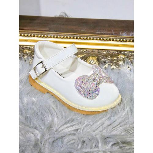 Children Infant Diament Bow Flat Shoes