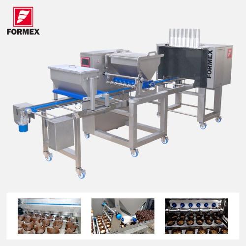 PRODUCTION LINE FOR MUFFINS, CUPCAKES AND RELATED PRODUCTS