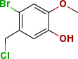 4-Bromo-5-(chloromethyl)-2-methoxyphenol