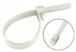 Plw1r White Nylon Cable Ties 6.6 Reusable