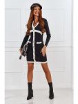 Black fitted dress with long sleeves 203