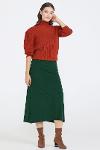 Women knitwear skirt - green