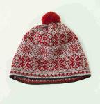 100% Wool Pompon Hat 'NORDIC STAR'