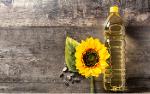 Refined bottled sunflower oil
