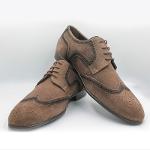 Gray Suede Leather Classic Men's Shoes