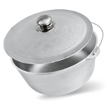 Aluminum cauldron Brizoll with bracket and lid 4