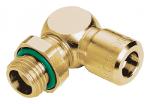 Push-in fitting, elbow connector, brass  - VT2604