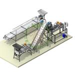 INDUSTRIAL LINE FOR PROCESSING ALMONDS (200 KG/H)