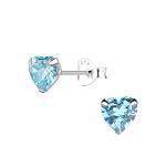 Wholesale silver solitaire stud earrings