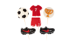 Confectionery Decoration Football Set 2d (16up / Box) Shk